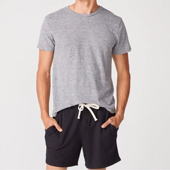 MONROW Men’s Tri-Blend Relaxed Crew Neck Tee T-Shirt Short Sleeve Gray Large New - Picture 1 of 8
